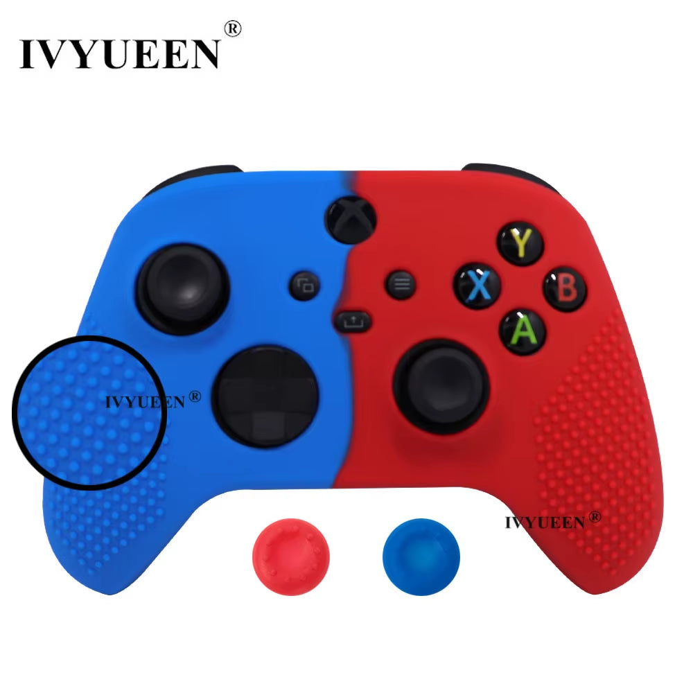 Silicone Case for Xbox Series X S Controller Protective Skin Gamepad Rubber Skin Thumb Grips Cap Joystick Cover Shell
