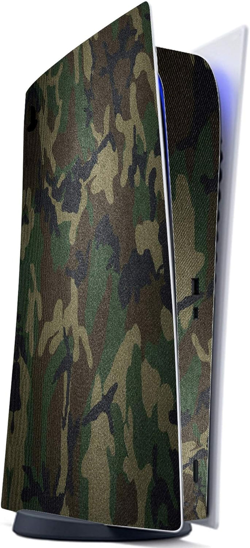 Army Green Camouflage Full Set Skin Decal for Ps5 Console Digital Edition, Sticker Vinyl Decal Cover for Ps5 Controller & Charging Station & Headset & Media Remote