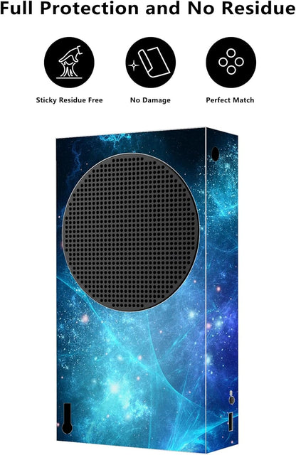 Blue Nebula Custom Vinyl Skins for Xbox Core Wireless Controller, Wrap Decal Cover Stickers for Xbox Series S Console Controller