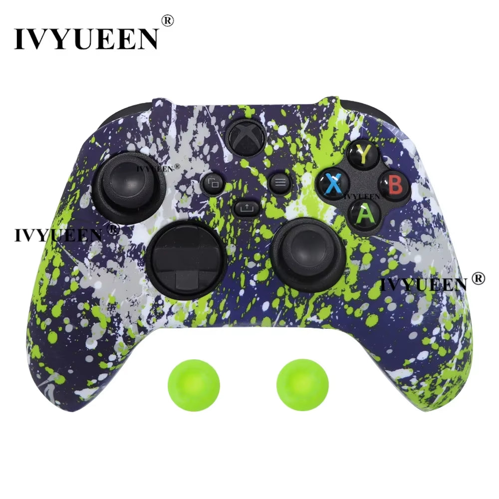 Silicone Case for Xbox Series X S Controller Protective Skin Gamepad Rubber Skin Thumb Grips Cap Joystick Cover Shell