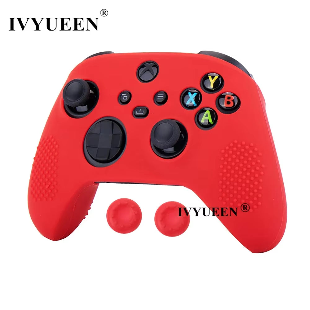 Silicone Case for Xbox Series X S Controller Protective Skin Gamepad Rubber Skin Thumb Grips Cap Joystick Cover Shell