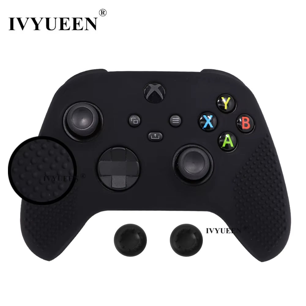 Silicone Case for Xbox Series X S Controller Protective Skin Gamepad Rubber Skin Thumb Grips Cap Joystick Cover Shell