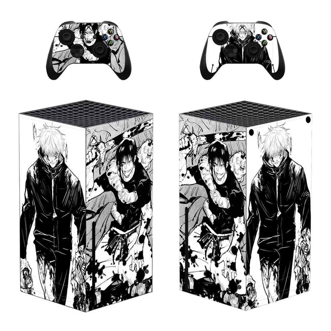 Jujutsu Kaisen Gojo Satoru Skin Sticker Decal Cover for Xbox Series X Console and 2 Controllers Skins Vinyl