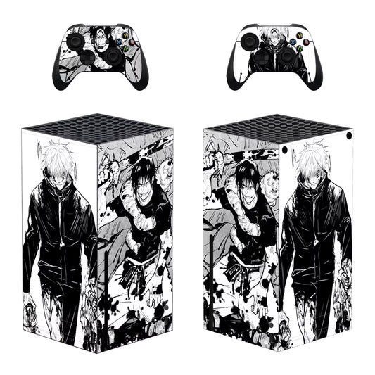 Jujutsu Kaisen Gojo Satoru Skin Sticker Decal Cover for Xbox Series X Console and 2 Controllers Skins Vinyl