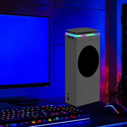 Game Console Cooling Fan Cooler for Xbox Series S Console Accessory Top Dust Proof Cover3 Gears Heat Dissipation RGB Fan Cooler