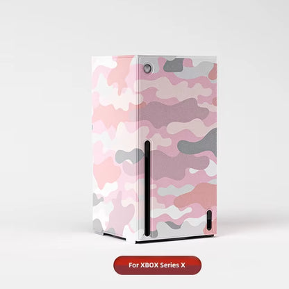 For Xbox Series S X Host Skin PU Removable Protective Shell Dustproof Case Cover for XBOX Series X/S Game Accessories