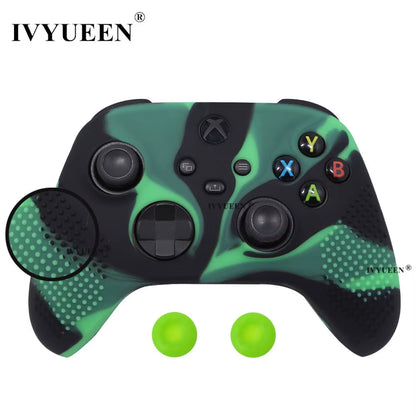 Silicone Case for Xbox Series X S Controller Protective Skin Gamepad Rubber Skin Thumb Grips Cap Joystick Cover Shell