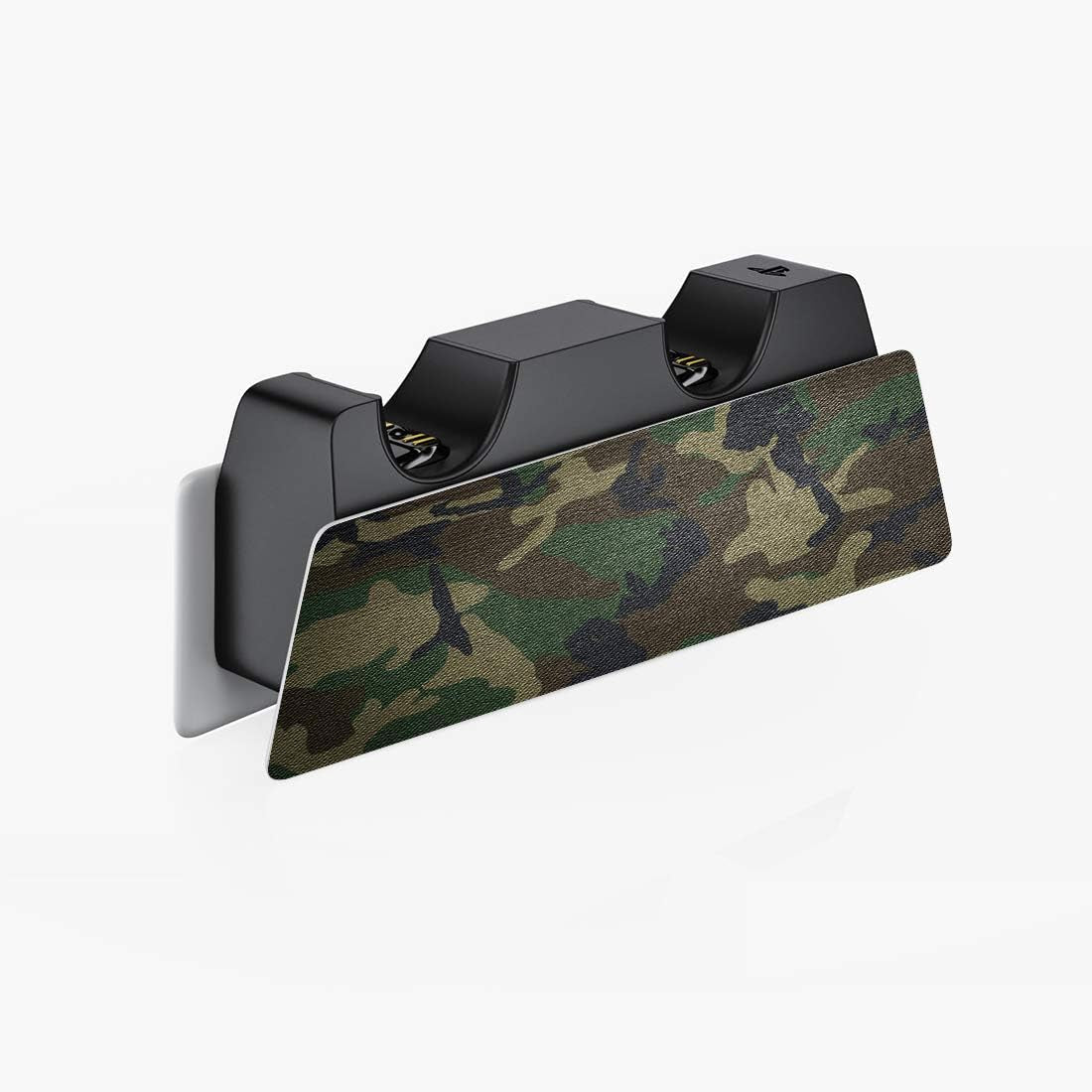 Army Green Camouflage Full Set Skin Decal for Ps5 Console Digital Edition, Sticker Vinyl Decal Cover for Ps5 Controller & Charging Station & Headset & Media Remote