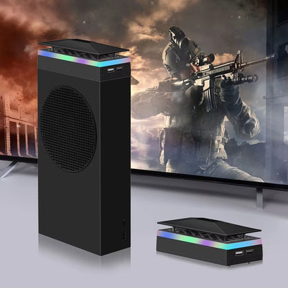 Game Console Cooling Fan Cooler for Xbox Series S Console Accessory Top Dust Proof Cover3 Gears Heat Dissipation RGB Fan Cooler