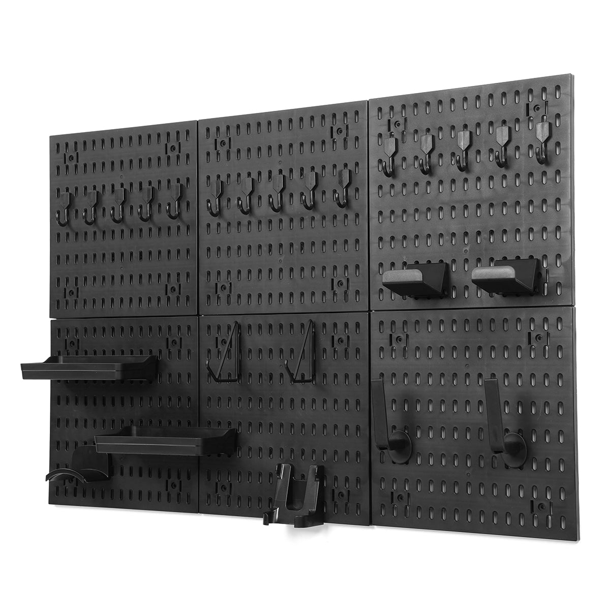 Multifunctional Pegboard Wall Organizer PP 30X30Cm Set Heavy Load Modular Design Gaming Peripheral Storage Hooks Shelves Detachable Accessories
