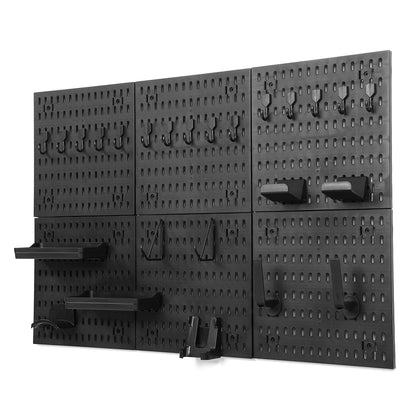 Multifunctional Pegboard Wall Organizer PP 30X30Cm Set Heavy Load Modular Design Gaming Peripheral Storage Hooks Shelves Detachable Accessories