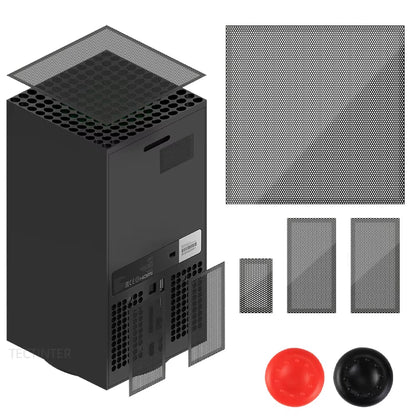 Dust Filter Cover Compatible with Xbox Series X Gaming Console Cooling Fan Filter Dustproof Cover Accessories for Xbox Series X