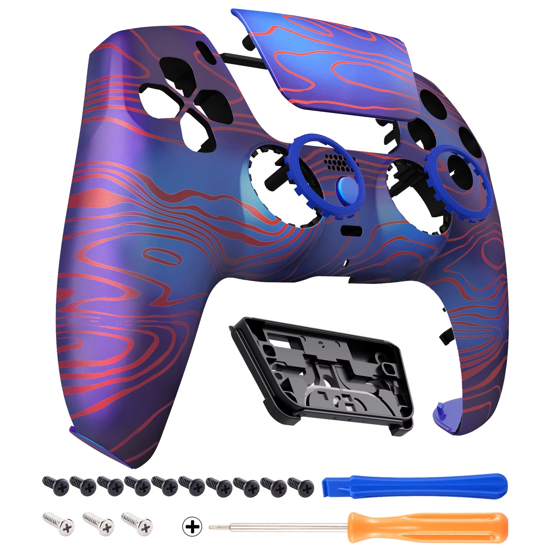 LUNA Redesigned Replacement Front Shell Touchpad Compatible with Ps5 Controller BDM-010/020/030/040/050