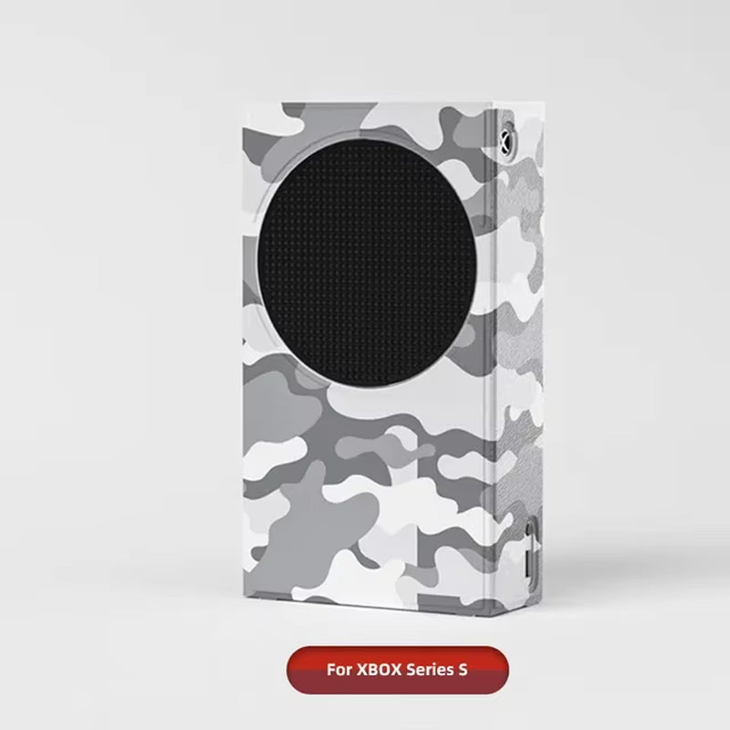 For Xbox Series S X Host Skin PU Removable Protective Shell Dustproof Case Cover for XBOX Series X/S Game Accessories