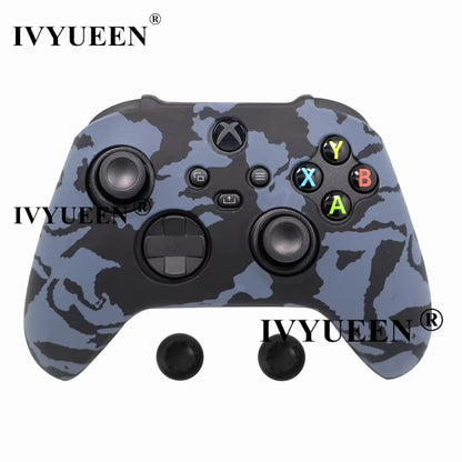 Silicone Case for Xbox Series X S Controller Protective Skin Gamepad Rubber Skin Thumb Grips Cap Joystick Cover Shell