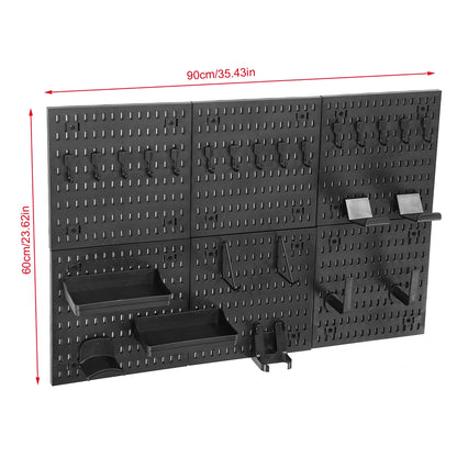 Multifunctional Pegboard Wall Organizer PP 30X30Cm Set Heavy Load Modular Design Gaming Peripheral Storage Hooks Shelves Detachable Accessories