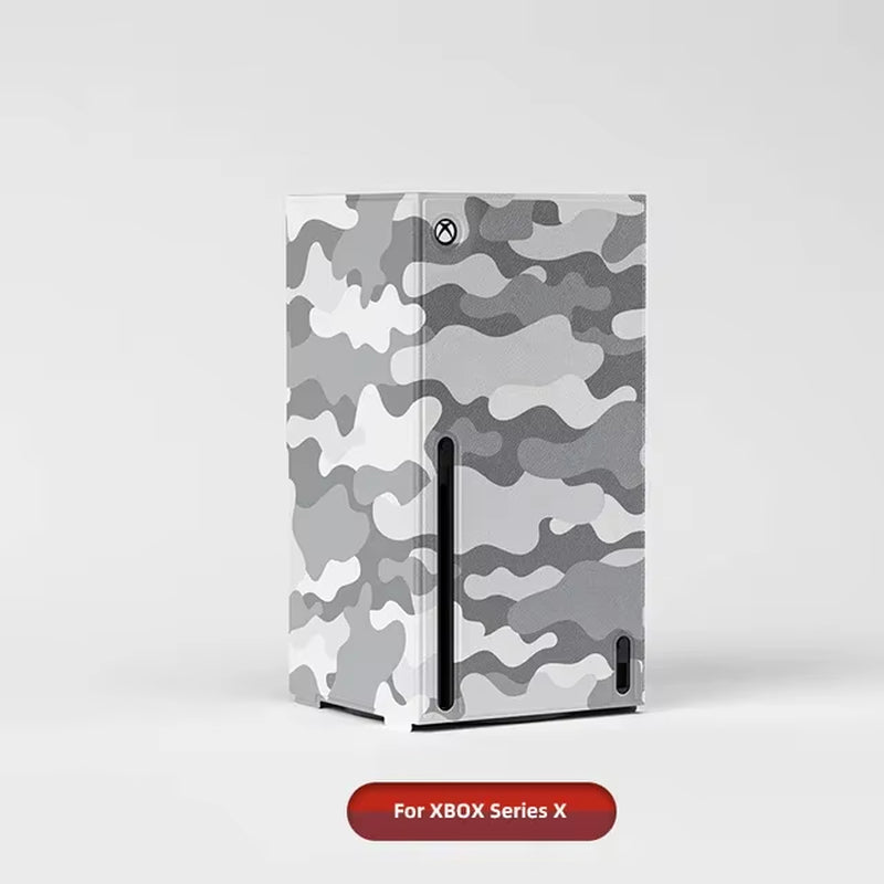 For Xbox Series S X Host Skin PU Removable Protective Shell Dustproof Case Cover for XBOX Series X/S Game Accessories
